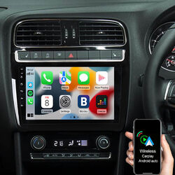 9" 2+32G Android 14 Autoradio Carplay GPS Navi für VW Polo 6R 6C 9N 2009-2018