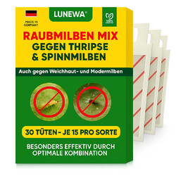 LUNEWA® Raubmilben Mix gegen Thripse & Spinnmilben optimale Kombination
