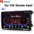 Android 13 Autoradio Carplay Auto DSP GPS Navi Für VW Skoda Seat DAB Touchscreen