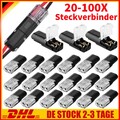 2-100X Steckverbindung 2 Polig Auto Stecker Steckverbinder Wasserdicht KFZ Kabel