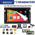 DAB 64G Autoradio Carplay GPS Navi FM Für VW Polo 9N Golf Jetta MK4 Passat B5 T5