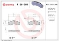 Bremsbelag Satz Bremsscheibe Scheibenbremse Brembo Hinten für Iveco Daily II