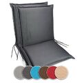 Niedriglehner Gartenstuhlauflage 100x50x9cm Stuhlkissen wasserdicht Outdoor