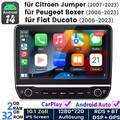 Für Fiat Ducato 2007-2023 10.1'' Carplay Android 14 Autoradio GPS Navi WIFI RDS