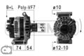 ERA Lichtmaschine Generator 150A 14V für Ford Ranger 2.2 TDCi 4x4 3.2