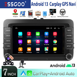 Android 13 Autoradio Carplay GPS Navi MIK Kam Für VW GOLF 5 6 Caddy Tiguan Polo