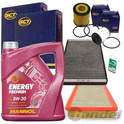 FILTER SET + 5L MOTORÖL 5W30 passend für OPEL ASTRA H 1.9 CDTI+16V DIESEL 