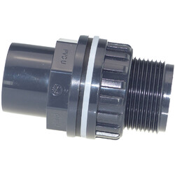 PVC Durchführung Klemmverbindung Aussengewinde Klebemuffe Klemmfittings PVC Rohr