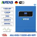 11000W Hybrid Solar Wechselrichter 230V 48V On/Off-Grid Dual MPPT Charger WIFI