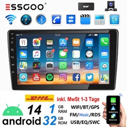 DAB+ 32G Carplay Android13 Autoradio SAT Kam für Peugeot 407 2004-11 GPS Navi BT