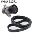 SKF VKMA 31271 Keilrippenriemensatz für AUDI SEAT SKODA VW