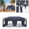 Partyzelt Pavillon 3x6m Wasserdicht Bierzelt Festzelt Eventzelt Anthrazit Garten