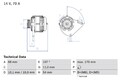 BOSCH Lichtmaschine Generator Lima 0 986 080 560 +124.51€ Pfand für PUNTO RU8 KA
