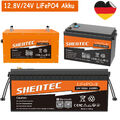 12V/24V LiFePO4 300Ah 200Ah Lithium 8000+Cycles Batterie BMS Solar Wohnmobil RV