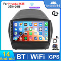 DAB+ 64G Android 14 CarPlay Autoradio GPS Navi DSP BT Für Hyundai iX35 2010-2016
