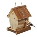 Vogelfutterhaus Vogelfutterstation Vogelspender Vogelhaus aus Holz Wildvogelhaus