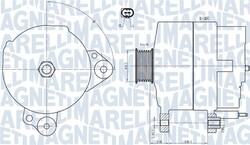 MAGNETI MARELLI Lichtmaschine Generator Lima 063731817010 für VW GOLF 5 1K1 PLUS