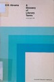 Glossary of Literary Terms Abrams, M. H.: