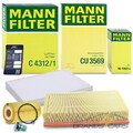 MANN-FILTER ÖLFILTER LUFTFILTER INNENRAUMFILTER POLLENFILTER 32663521