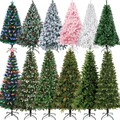 120-225cm LED Weihnachtsbaum Künstlicher Kunstbaum Tannenbaum Christbaum Schnee
