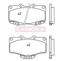 1x ORIGINAL® Kamoka JQ101184 Bremsbelagsatz, Scheibenbremse Vorne, inkl.