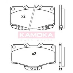 1x ORIGINAL® Kamoka JQ101184 Bremsbelagsatz, Scheibenbremse Vorne, inkl.