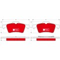 1x ORIGINAL® Trw GDB1469DTE Bremsbelagsatz, Scheibenbremse Hinten, exkl.