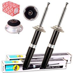 2x BILSTEIN B4 GAS STOSSDÄMPFER + DOMLAGER VORNE passend für BMW 6er E63 E64*** komplett mit FEBI Federbeinlager ***