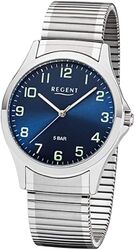 Regent Herren Analog Miyota 2035 Uhr mit Edelstahl Armband Blau ÖZENSAAT