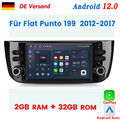 2+32GB Für Fiat Punto 199 2012-2017 Android12 Carplay Autoradio GPS NAVI BT DAB+