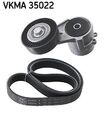 SKF Keilrippenriemensatz VKMA 35022 für OPEL
