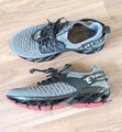 Sneaker Turnschuh Grau Schwarz Rot 39