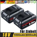 Akku 18V Für Einhell 8,0Ah 5,5Ah Ersatzakku Power X-Change PXC Li-Ion LED 3-LED