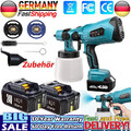 Akku Farbsprühsystem Wandfarbe Farbsprühgerät Sprühpistole + 1000ml Farbbehälter