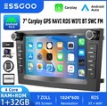 DAB+AHD Android 14 Carplay  Autoradio Navi Kam Für Opel Astra H Corsa C D Zafira