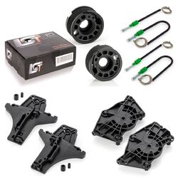 2x FENSTERHEBER REPARATURSATZ SET HINTEN LINKS + RECHTS FÜR VW GOLF 5 V 1K *NEU*