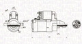 Anlasser Drehrichtung im Uhrzeigersinn 063721246010 MAGNETI MARELLI für FORD