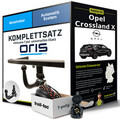 Anhängerkupplung ORIS abnehmbar für OPEL Crossland X +E-Satz Kit NEU AHK