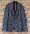 HUGO BOSS HERREN SAKKO GR. 48 - 50 ANZUGS SAKKO JACKE WOLLE GRAU KARIERT NEUW.