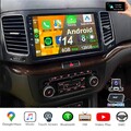 DAB+ 128G Android14 Autoradio Carplay NAV 4G LTE Für VW Sharan II 7N 2010-21 KAM