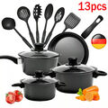 13-teiliges Topfset Induktion Antihaft Kochtopf Set|induktions Küche Töpfe Set