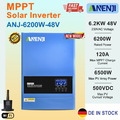 WIFI 6200W 48V Solar Wechselrichter Hybrid Inverter Reine Sinus mit MPPT 120A