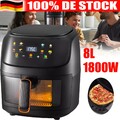 Heißluftfritteuse XXL Air fryer Backofen Fritteusen Heißluft Friteuse Grill