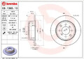 2x Bremsscheibe voll 08.1365.10 BREMBO für ALFA ROMEO 1750-2000 GIULIA GIULIA GT