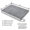 Innenraumfilter Pollenfilter Für VW Golf 4 Bora Lupo Audi A3 8L1 TT 8N 3 Octavia