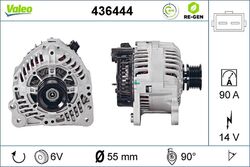Lichtmaschine Generator Lima VALEO RE-GEN AT 436444 +71.40€ Pfand für VW GOLF 3