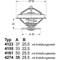 Wahler 4274.92D Thermostat Kühlmittel für AUDI SKODA VW Termostat Thermometer