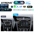 Mit Gyroskop DAB+ Autoradio Android 14 9" DSP IPS GPS Navi 4G+64GB Für VW Golf 7