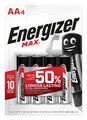 12 x Energizer Max AA Mignon Alkaline LR6 L91 MN1500 1,5V Batterien - 3 x 4er