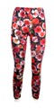 Hose N2 Blumen  MARC CAIN Rosen rot schwarz 36 Leggings Dehnbund